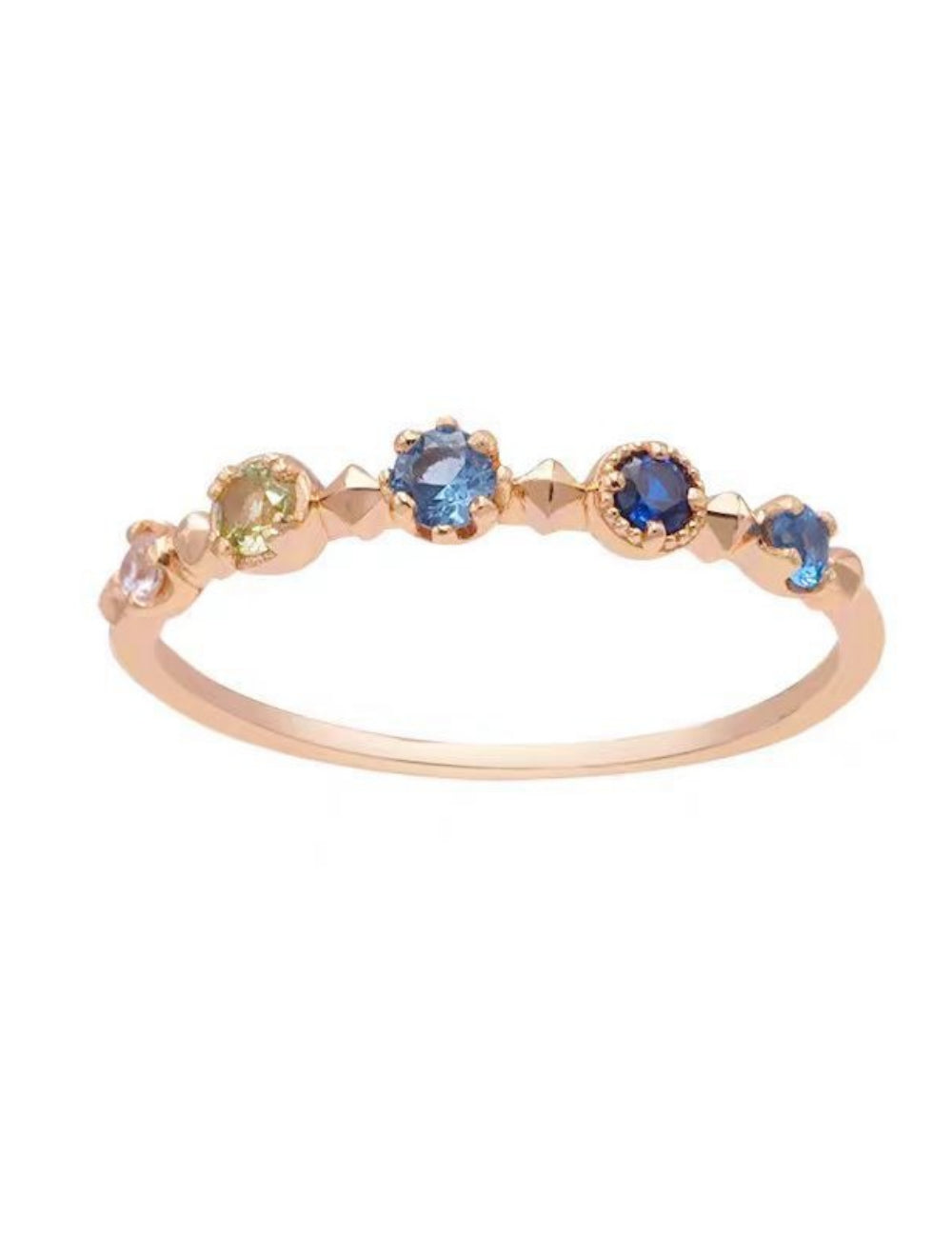 Trendy Gold Plated Colorful Zi - DippedShop Wholesale - #5971