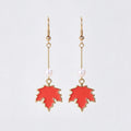 Maple Leaf Dangle Earrings - DippedShop Wholesale - #1203