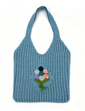 Crochet Floral Shoulder Bag - DippedShop Wholesale - #7603