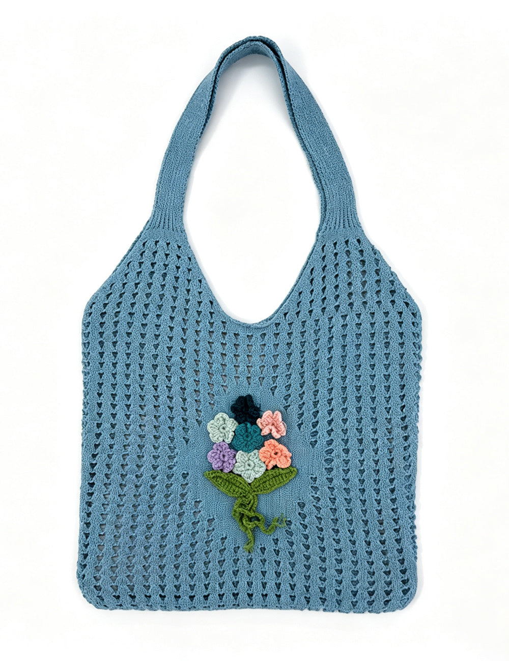 Crochet Floral Shoulder Bag - DippedShop Wholesale - #7603
