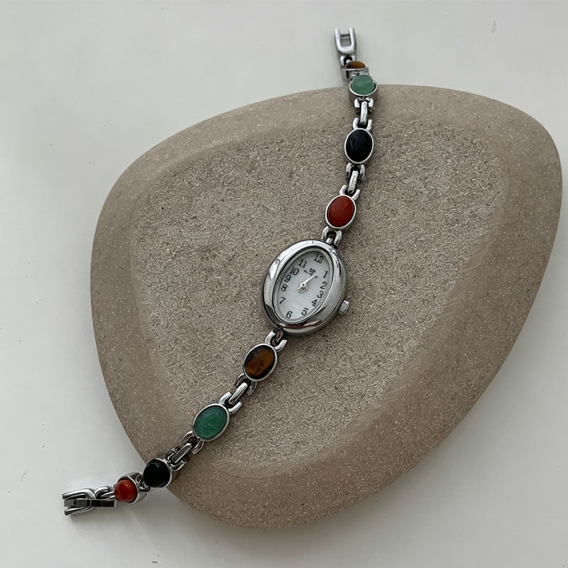 Oval Beaded Bracelet Watch - DippedShop Wholesale - #1299