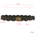 Trendy Wide Disc Concho Waist Cowgirl Belt 6W6JBT221