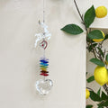 Christams Glass Heart Crystal Ball Prism Sun Catcher 6H7HLS145