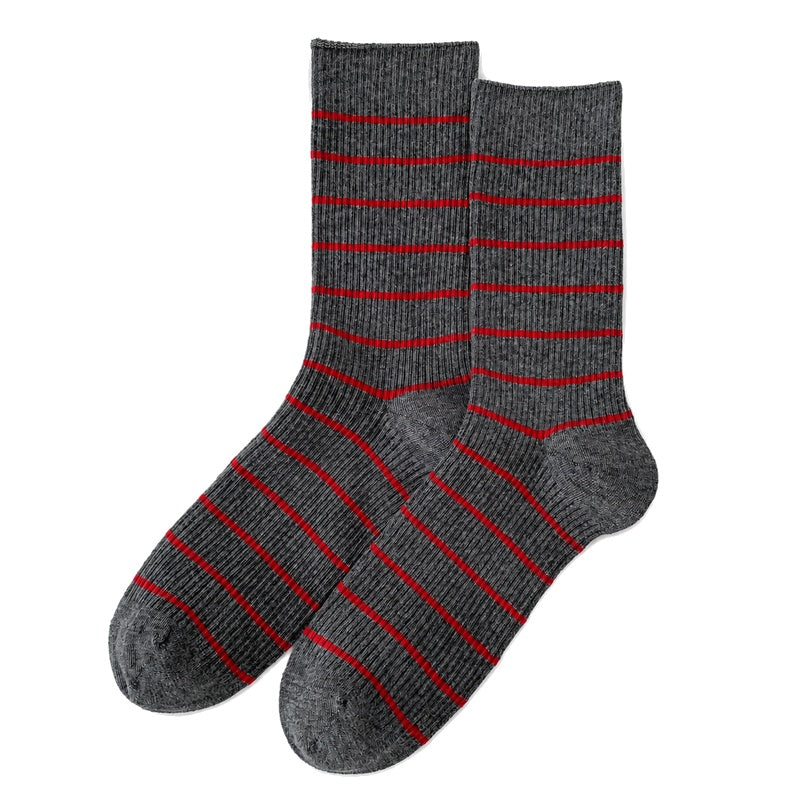 Casual Striped Color Block Slouchy Socks 6W8FSO691