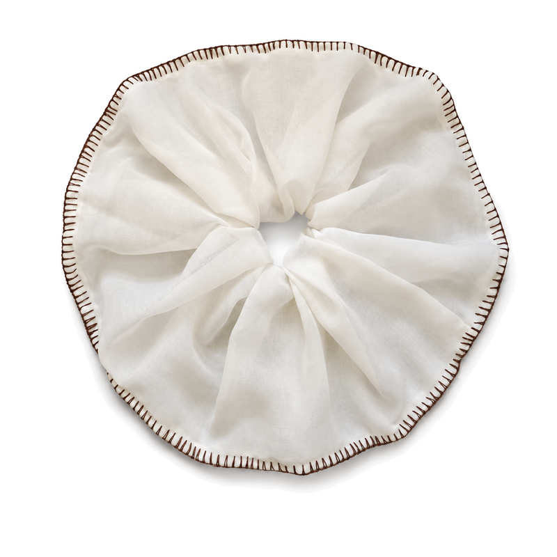 Fresh Starfish Shell Print Ruffled Scrunchies 6W6HSR345