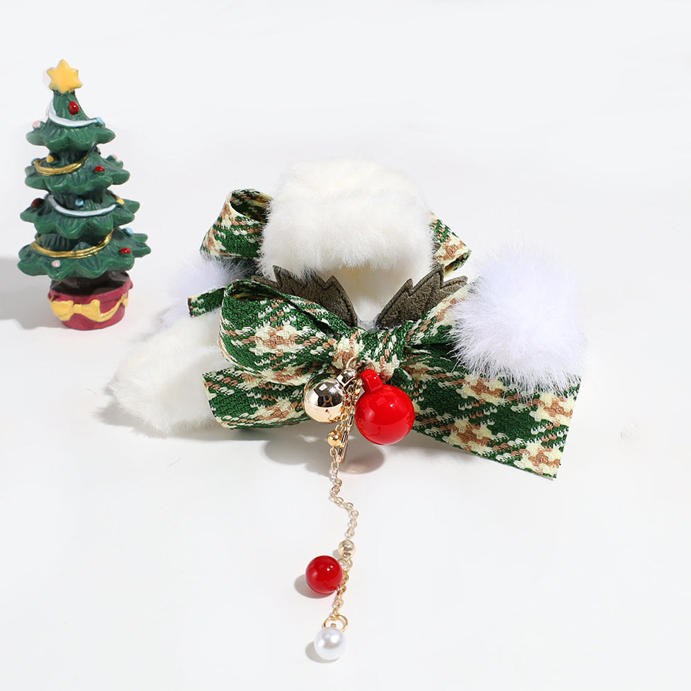Plaid Velvet Bow Hair Clip - DippedShop Wholesale - #1779