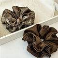 Retro Leopard Print Ruffled Hair Scrunchies 6W6HSR354
