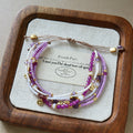 Vintage Multi-Layer Seed Bead Adjustable Bracelet 6W6JBR466