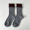 Ruffled Cuff Crew Socks - DippedShop Wholesale - #4755