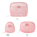 Dopamine Solid Color Mesh Portable Makeup Bag MK2BW6S10BOB83