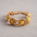 Vintage Gold Plated Rhinestones Chain Bracelets 6W6JBR631