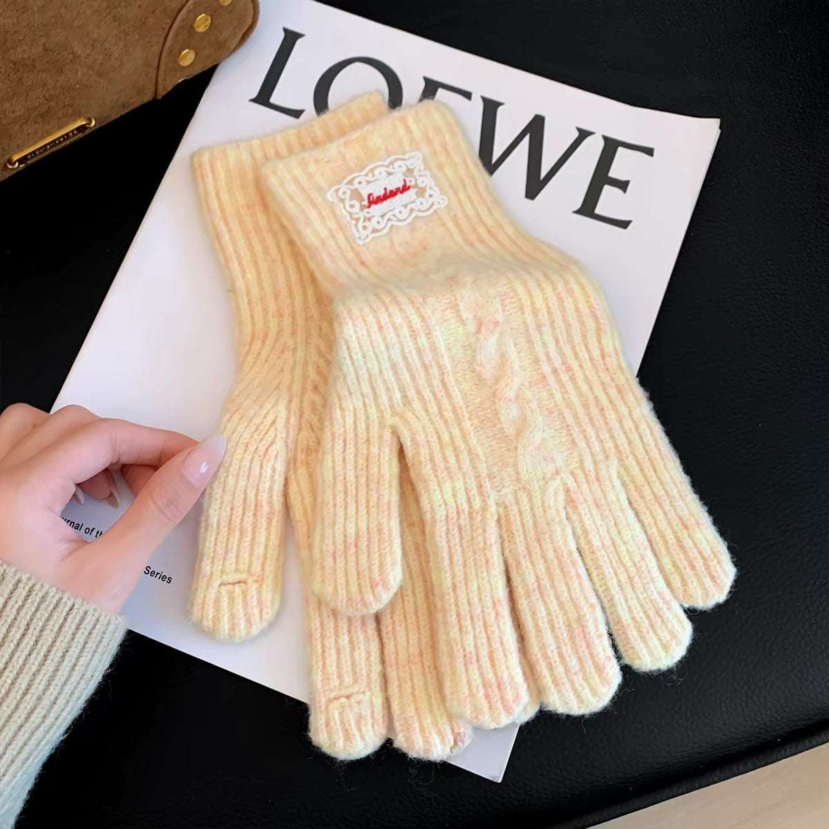 Simple Solid Color Touch Screen Warm Gloves 6W6GLO83