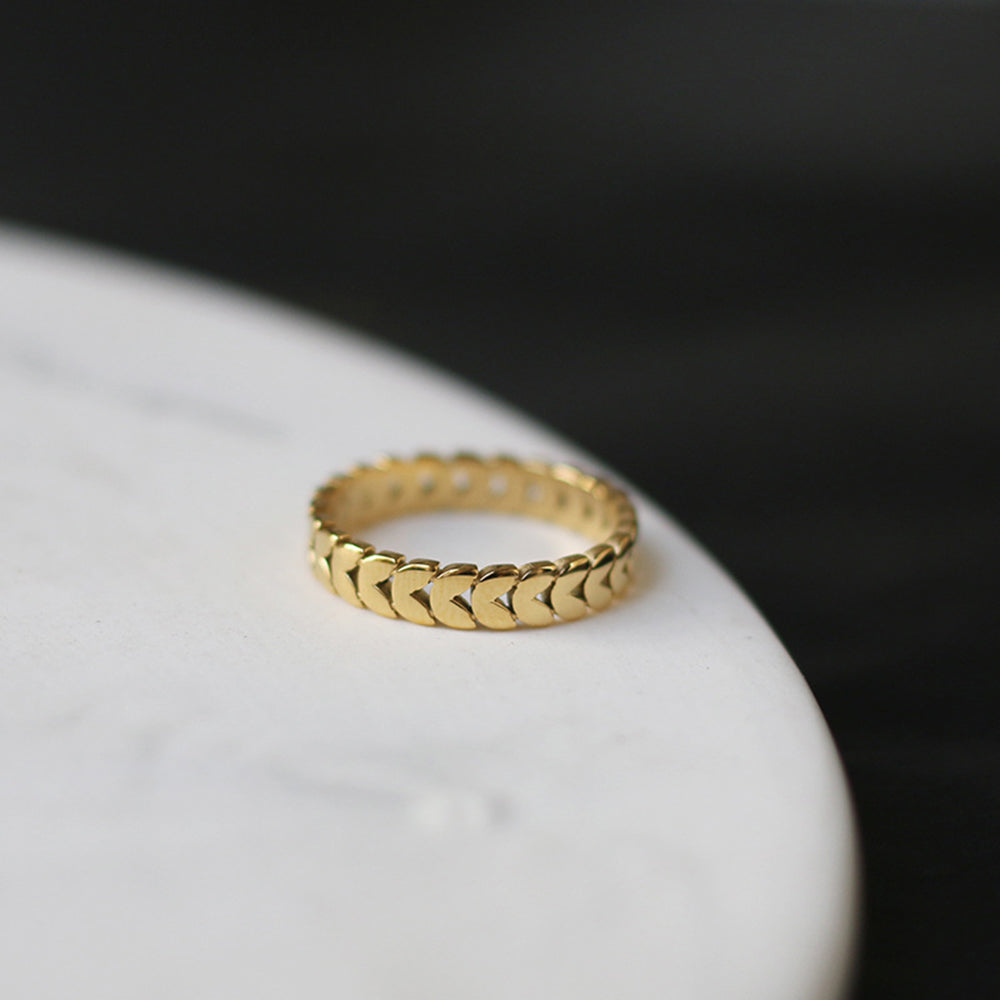 Gold Plated Stackable Ring - DippedShop Wholesale - #9715