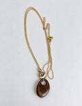 Wooden Teardrop Pendant Necklace - DippedShop Wholesale - #0403