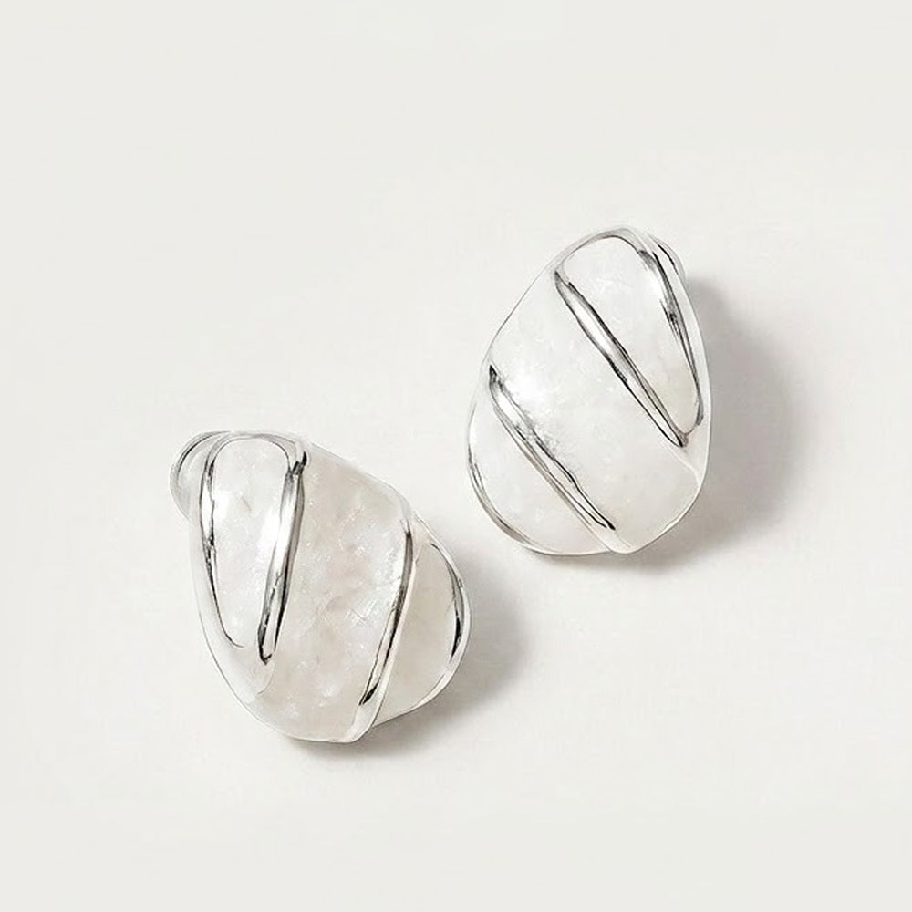 Enamel Teardrop Stud Earrings - DippedShop Wholesale - #8419