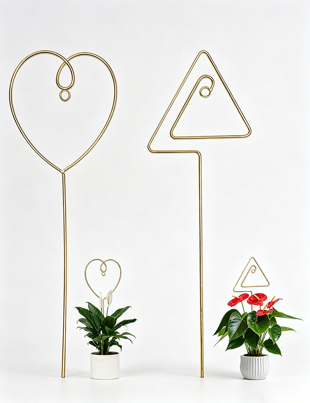 Minimalist Gold Metal Plant Trellis 6H7HLS226