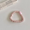 Minimalist Solid Color Satin Elastic Hair Tie MK2BLW6W6HHT30