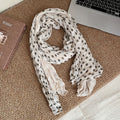 Fashion Color Block Polka Dots Long Scarf 6W6NSC229