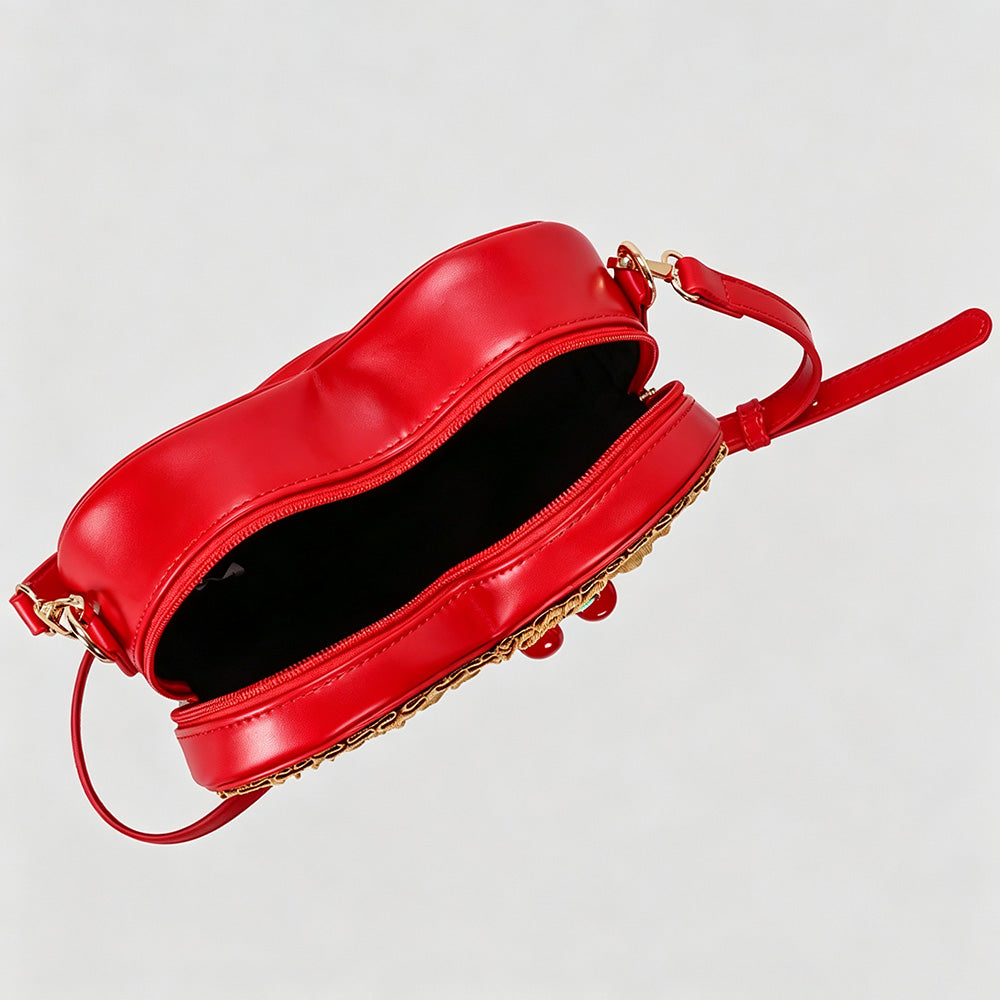 Novelty Heart-Shaped Shoulder Purse Crossbody Bag 6W10BBG2129