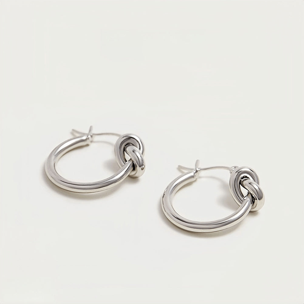 Knotted Hoop Earrings - DippedShop Wholesale - #5827