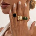 Enamel Statement Ring - DippedShop Wholesale - #5763