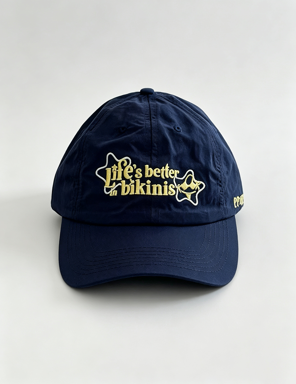 Trendy Color Block Letters Embroidered Peaked Cap MK2COW6W6HAT201