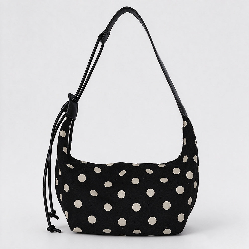 Trendy Crescent Polka Dot Commuter Tote Bag 6W10BBG2472