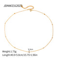 Trendy Gold Plated Cubic Zircon Choker Neckalce 6W6JNC1031