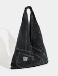 Washed Denim Large Capacity Handbag 6W10BBG1337