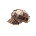 Casual Plaid Color Contrast Newsboy Cap 6W6HAT786