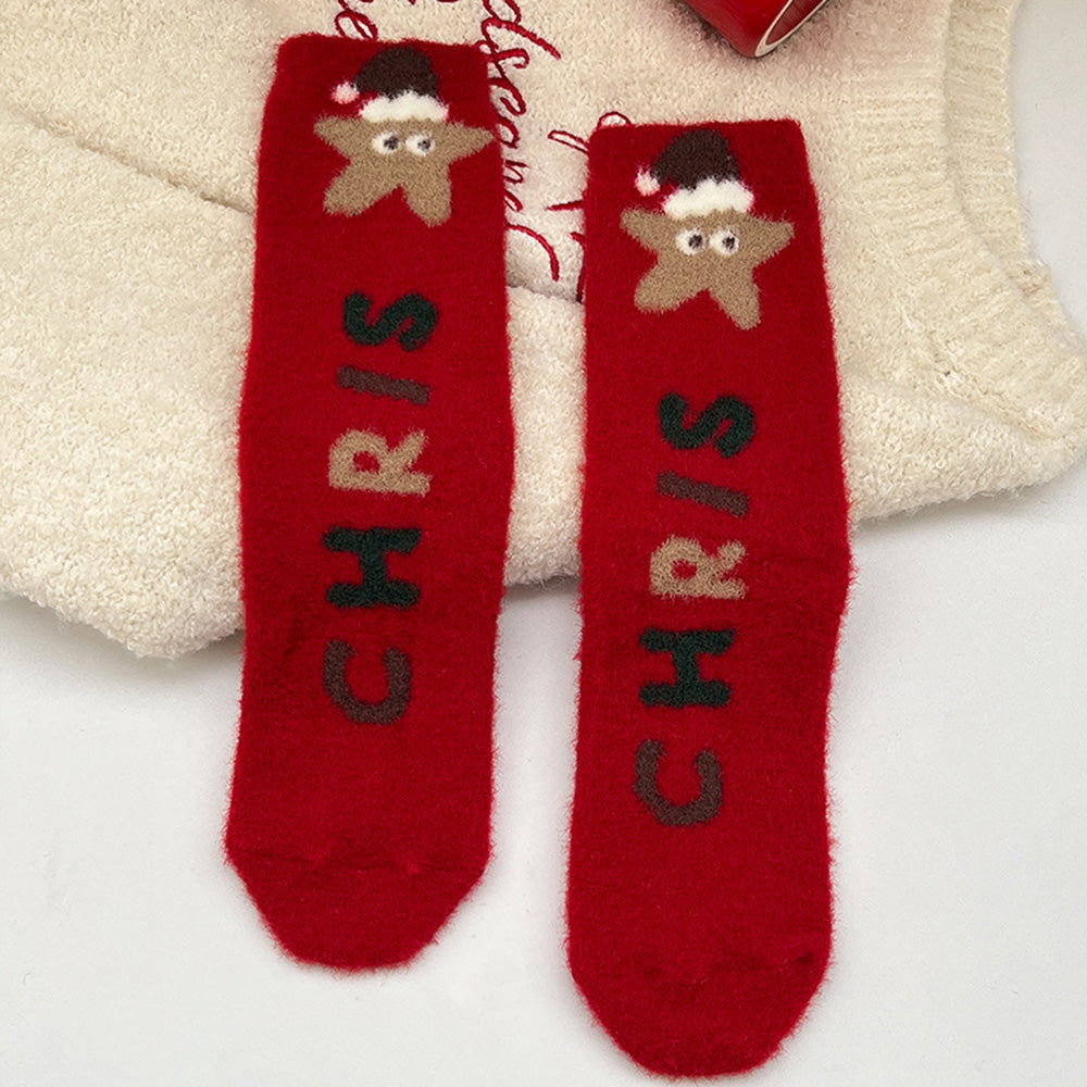 Soft Thickened Christmas Fuzzy Socks 6W8FSO906