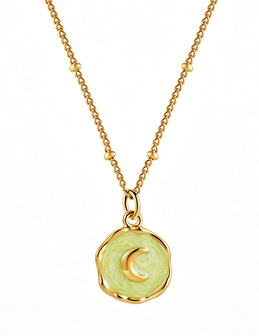 Simple Enamel Irregular Pendant Choker Necklace 6W6JNC398L