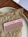 Simple Solid Color Square Acetate Hair Combs MK2PPM6CT5CB47