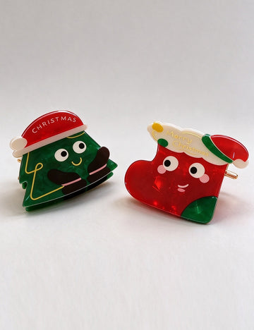 Christmas Hair Claw - DippedShop Wholesale - #2867