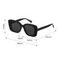Solid Color Square Frame Acetate Sunglasses MK2PPIM6W6GSG213