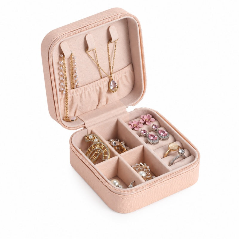 Minimalsit Square Large Capacity Portable Jewelry Case 6W13HSJ113