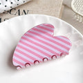 Polka Dot Heart Hair Claw - DippedShop Wholesale - #9011