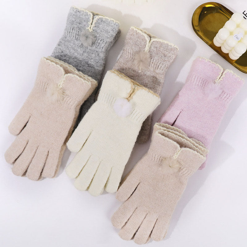 Wool Blend Touch Screen Gloves - DippedShop Wholesale - #5443