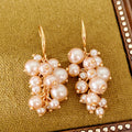 Vintage Gold Plated Pearl Tassel Choker Necklace 6W6JNC960
