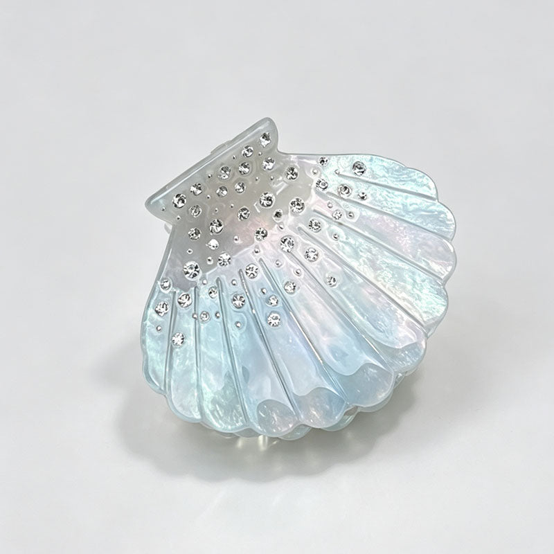 Iridescent Rhinestone Shell Acetate Hair Clip 6W6HCP1270