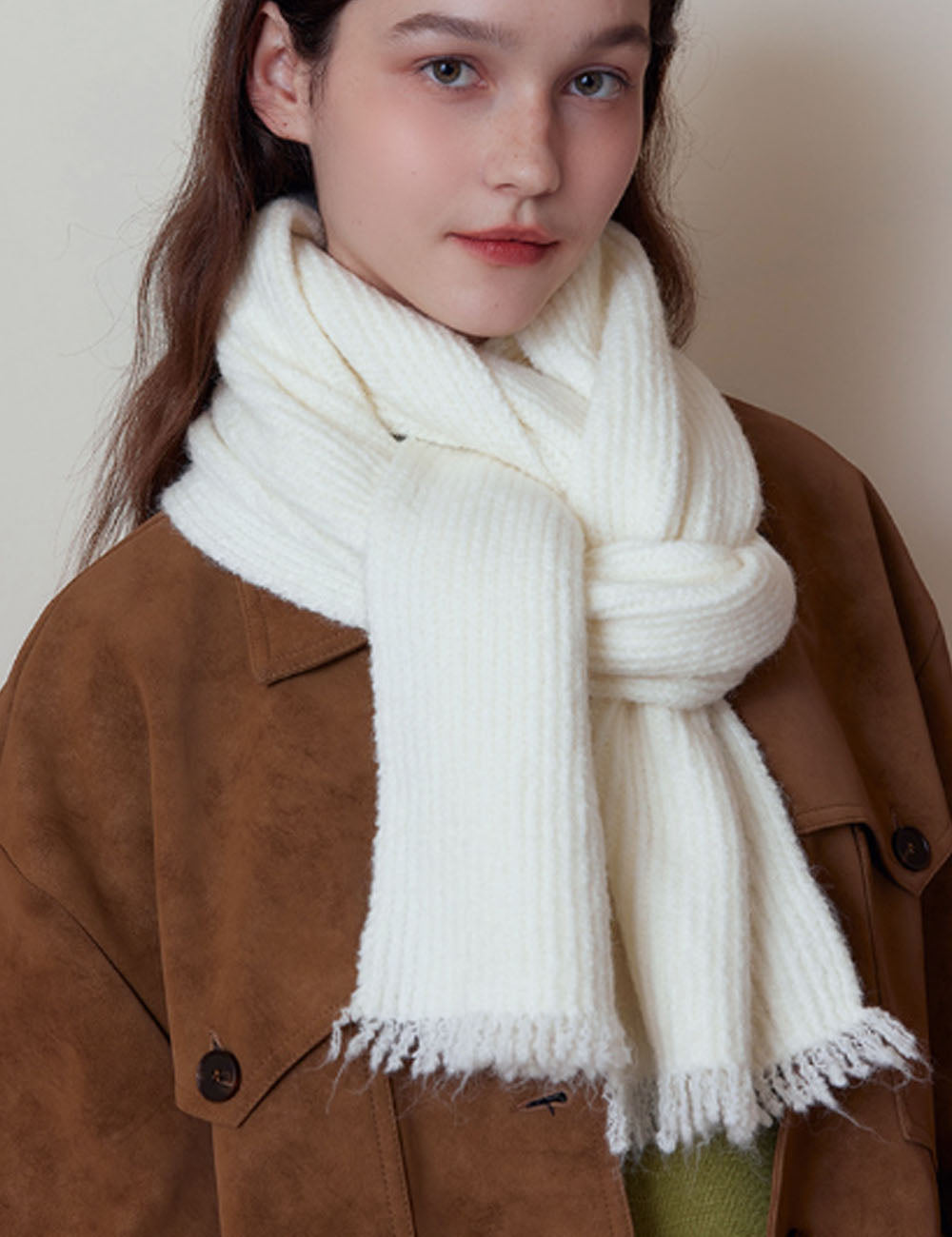 Minimalist Knit Scarf - DippedShop Wholesale - #2979