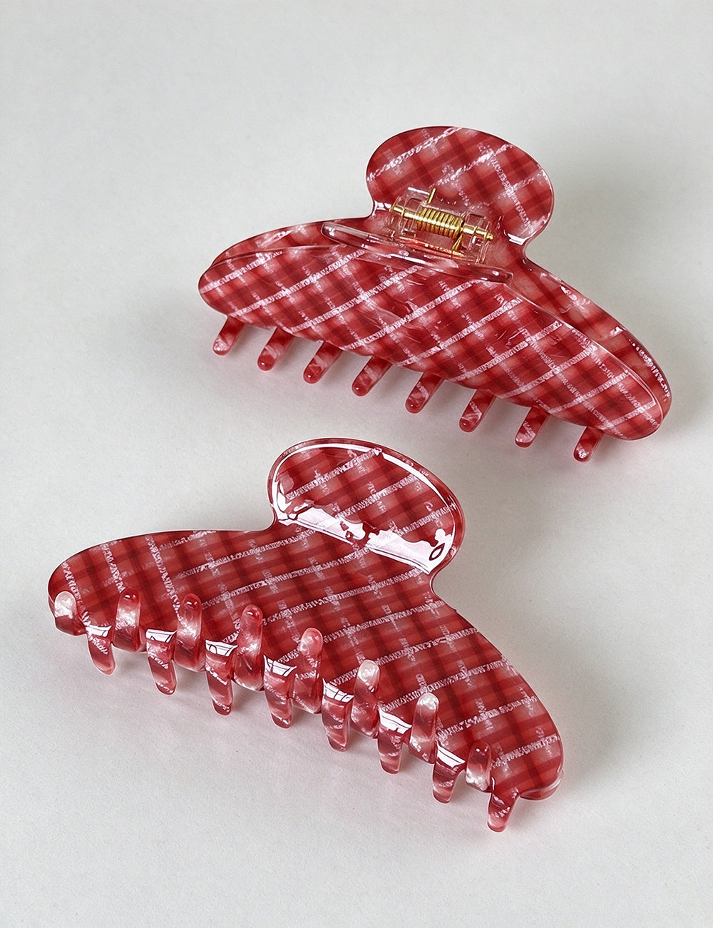 Plaid Hair Claw - DippedShop Wholesale - #2195