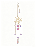Hollow Floral Natural Stones Pendant Suncatchers MK2CZAS6H7HLS54
