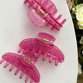 Sparkly Sequin Rose Large Hair Claw 6W6HCP1658