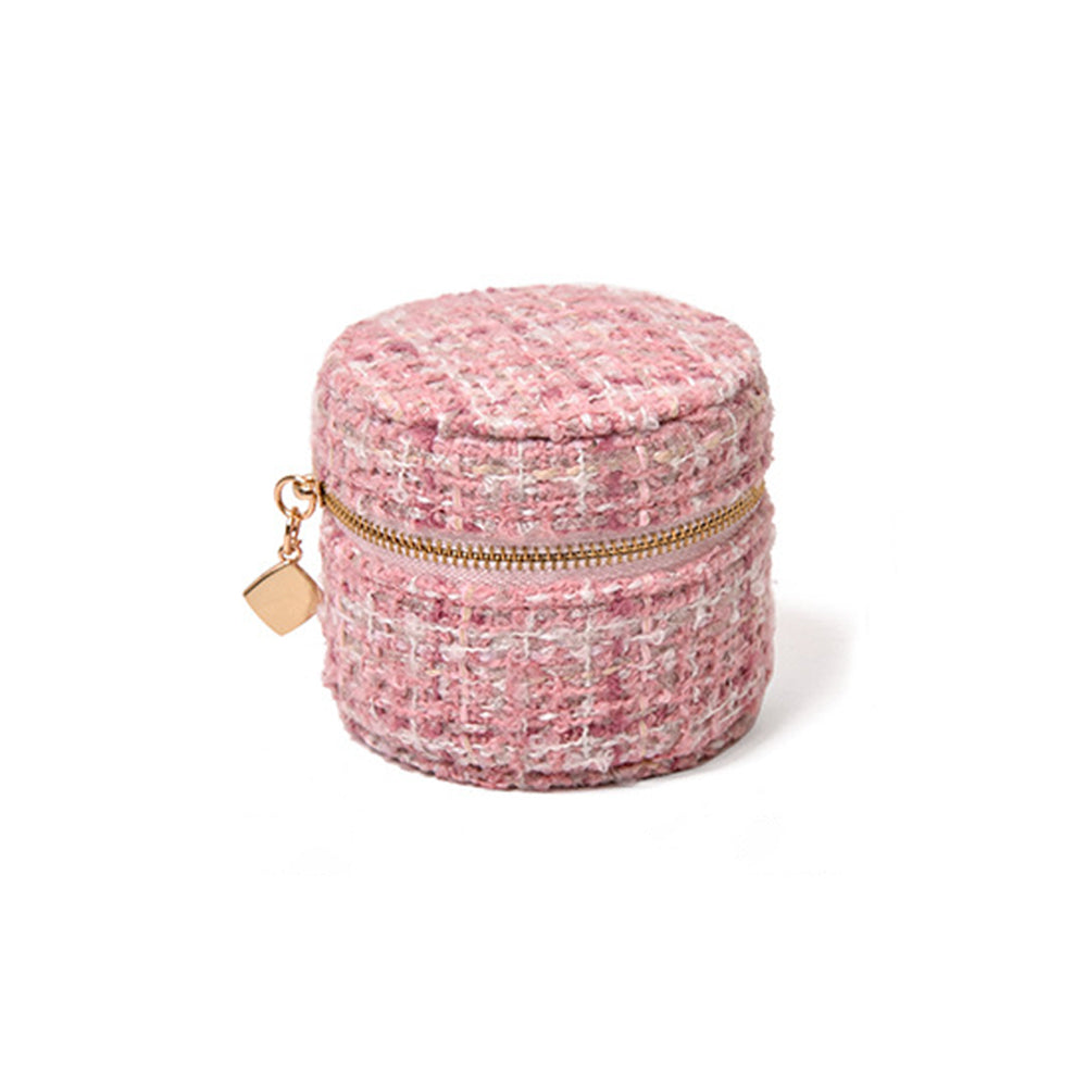 Mini Round Travel Jewelry Box - DippedShop Wholesale - #9443