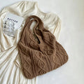 Simple Solid Color Large Capacity Tote Bag 6W10BBG1769