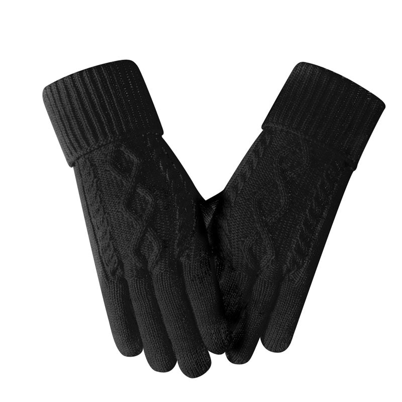 Cable Knit Touchscreen Gloves - DippedShop Wholesale - #2323