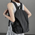 Simple Solid Color Portable Waterproof Backpack 6S10BBG1431