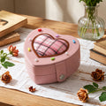 Creative Heart-Shaped Portable Jewelry Case 6W13HSJ107