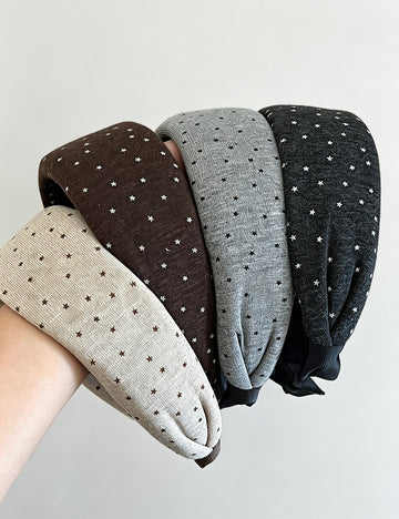 Cute Star Print Non Slip Wide Headband 6W6HBD376